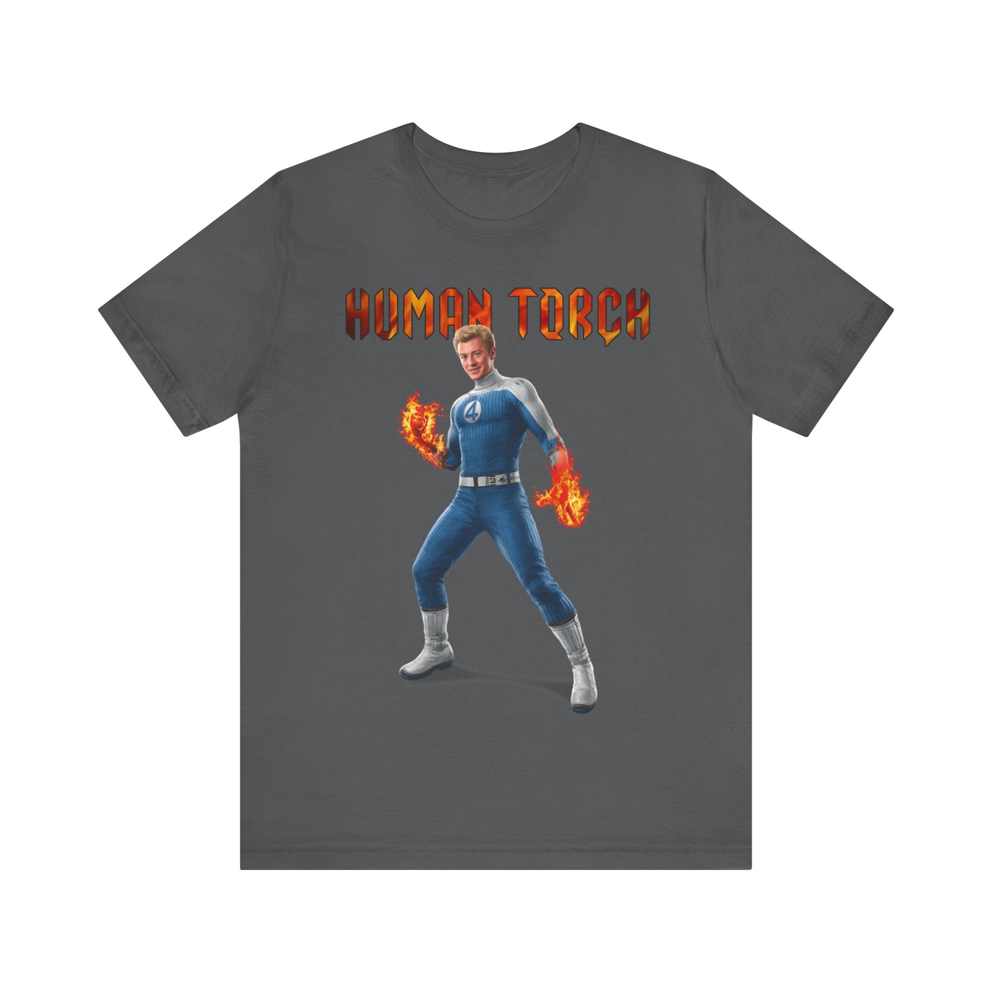 Human Torch T-Shirt - Unisex Tee, Fantastic Four Design