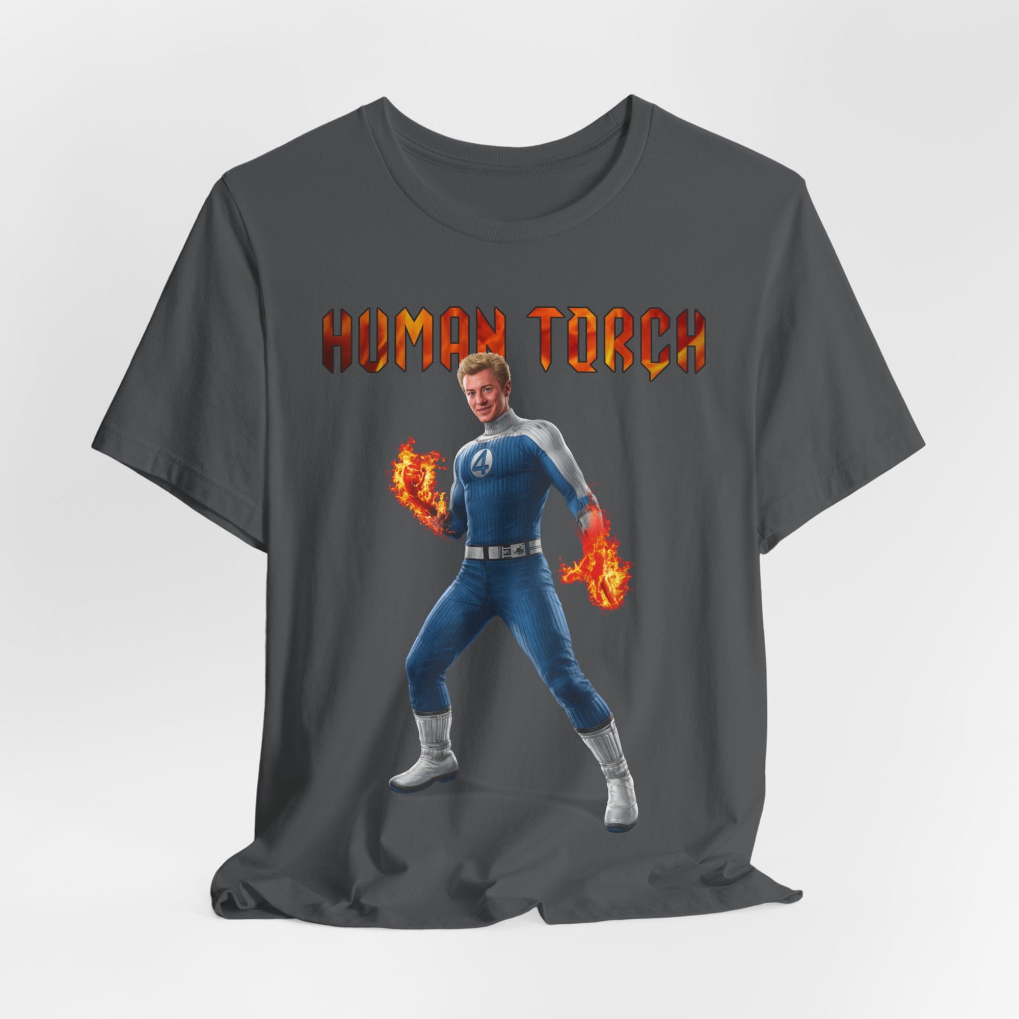 Human Torch T-Shirt - Unisex Tee, Fantastic Four Design
