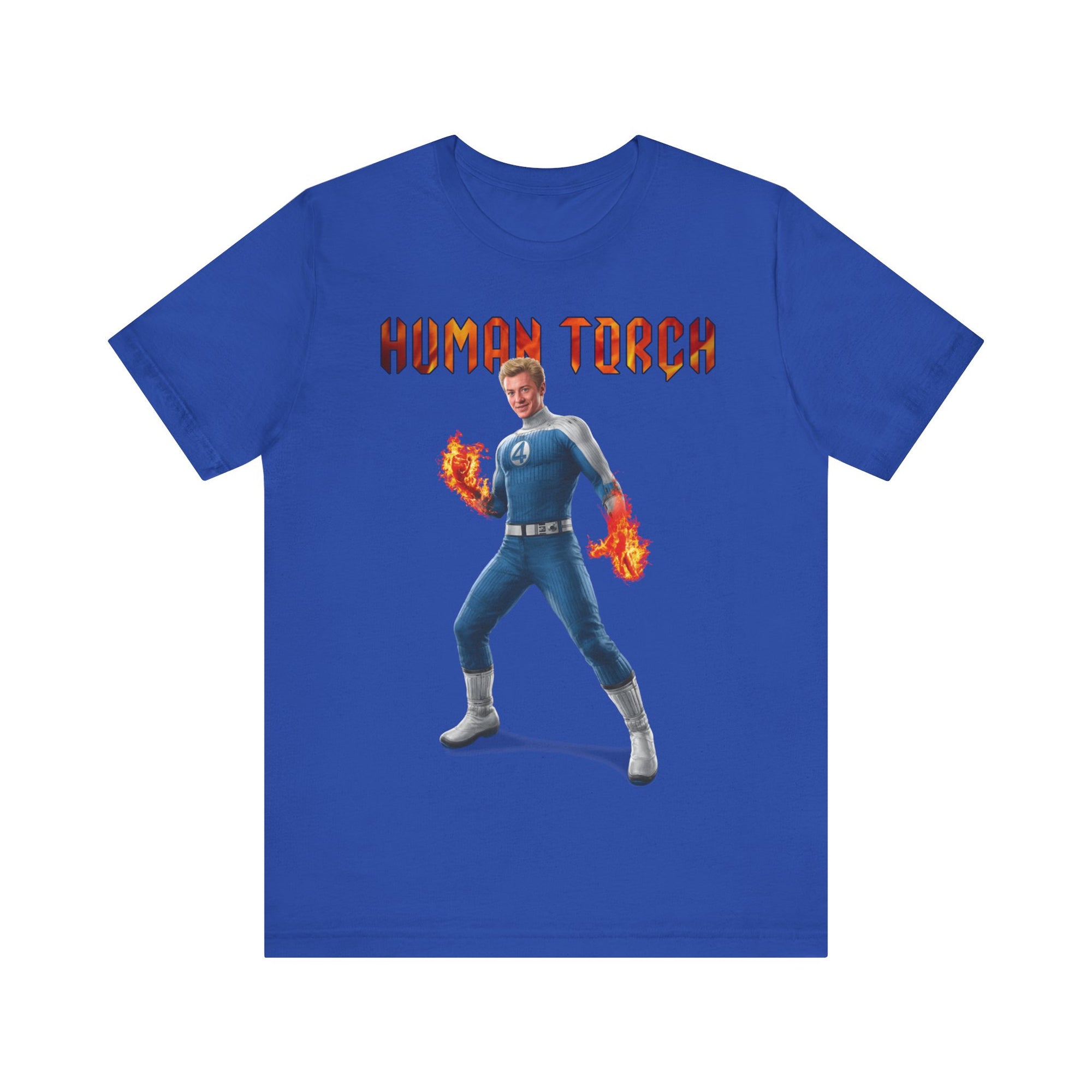 Human Torch T-Shirt - Unisex Tee, Fantastic Four Design